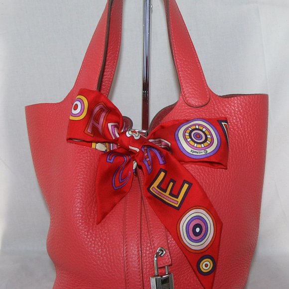 HERMES PICOTIN LOCK MM CLEMENCE PALLADIUM HW RETAIL $3,325 + tax-100% AUTHENTIC - Picture 3 of 16